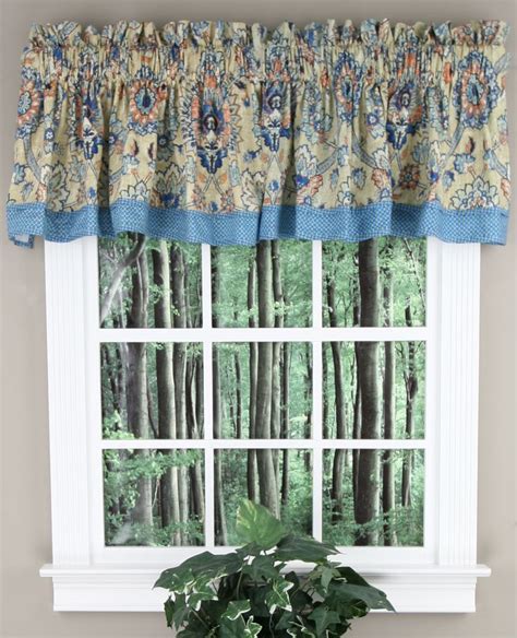 Castleford Tailored Valance By Waverly Valance Features A Fully Lined Traditional Floral Pattern