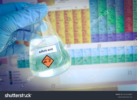 Sulfuric Acid Periodic Table Elements Learning Stock Photo 2253318907