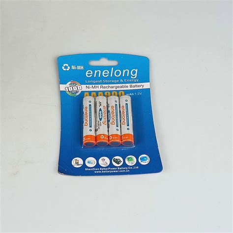 Enelong Baterai Rechargeable Aaa Ni Mh V Mah Pcs White