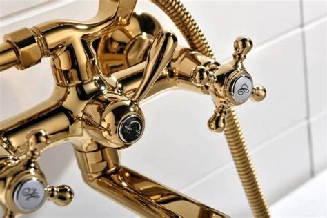 Luxury Bathtub Faucets Brass Luxury Gold Bathroom Shower Faucet Set