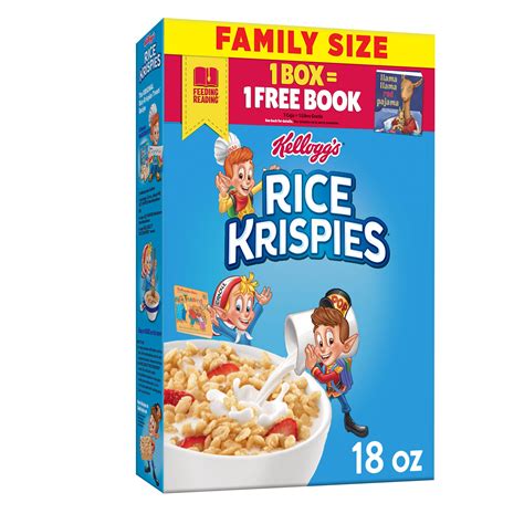 Kellogg S Rice Krispies Breakfast Cereal Original Large Size Fat