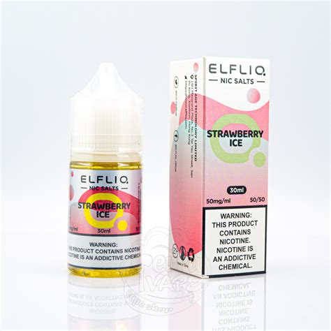 Рідина Elf Bar Elfliq Salt Strawberry Ice 30ml 50mg від Elf Bar