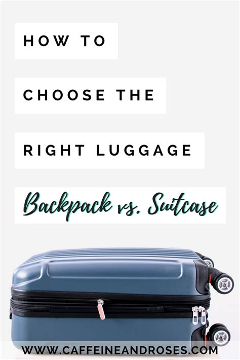 How To Choose The Right Luggage Backpack Vs Suitcase Candr Blog