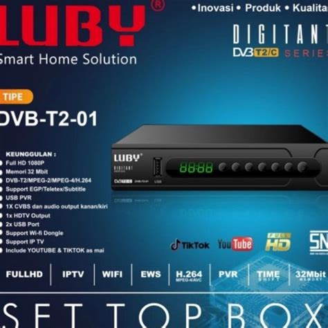 Jual Dr LUBY STB DVB T2 01 Set Top Box Receiver TV Digital Full HD SNI