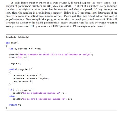 Examples of palindrome numbers are 343, 7557 and | Chegg.com