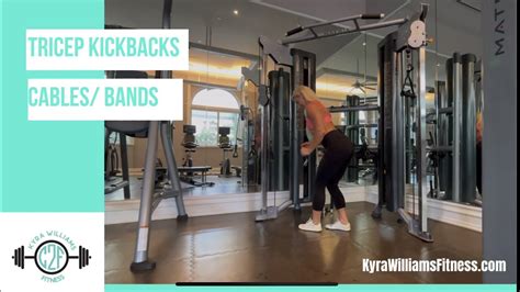 How To Do Tricep Kickbacks With Cables And Resistance Bands Kyra