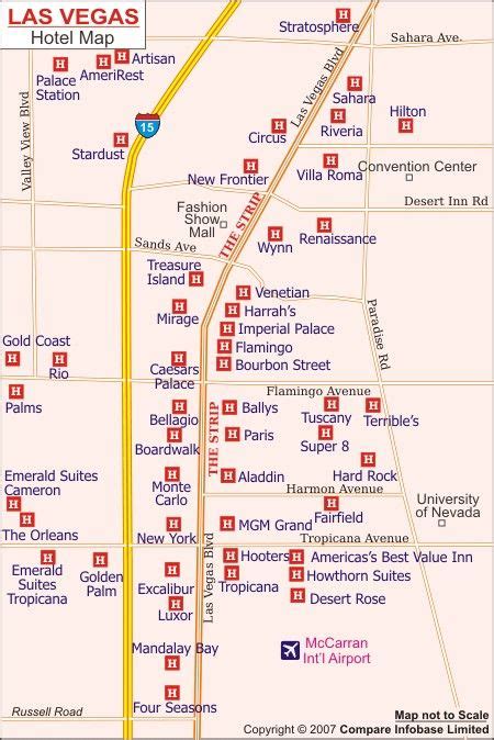 Vegas Hotels Map - Share Map