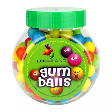 Rainbow Coloured Gumballs 400g Chocolates And Lollies Who Wants 2 Party