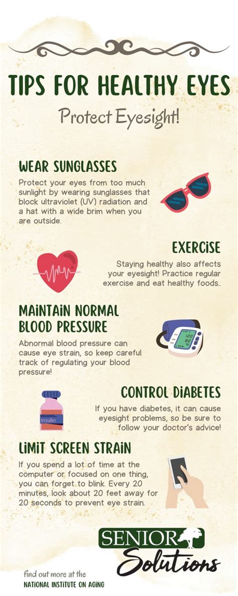 Tips For Healthy Eyes Senior Solutions