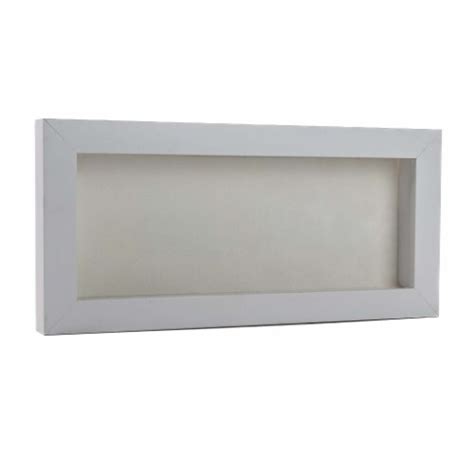 14x28 Shadow Box Frame White Wood 34 Depth White Suede Backing Uv Acrylic 14x28 Fred Meyer