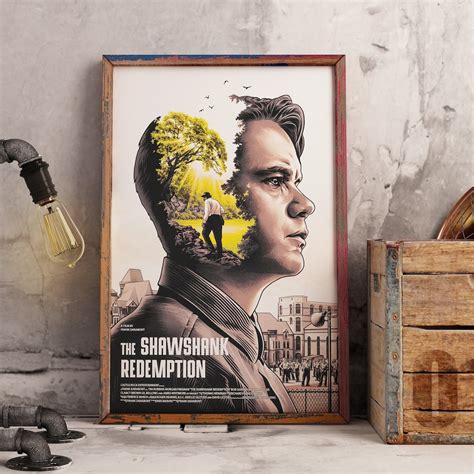 The Shawshank Redemption 1994 Alternative Movie Poster Art Collectable Wall Art Canvas Digital