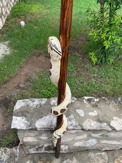 Snake Hiking Stick Hiking Stick Rattlesnake Hiking Stick Snake