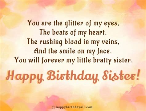 50 Beautiful Happy Birthday Poems For Sisters Verses For Sister Birthday