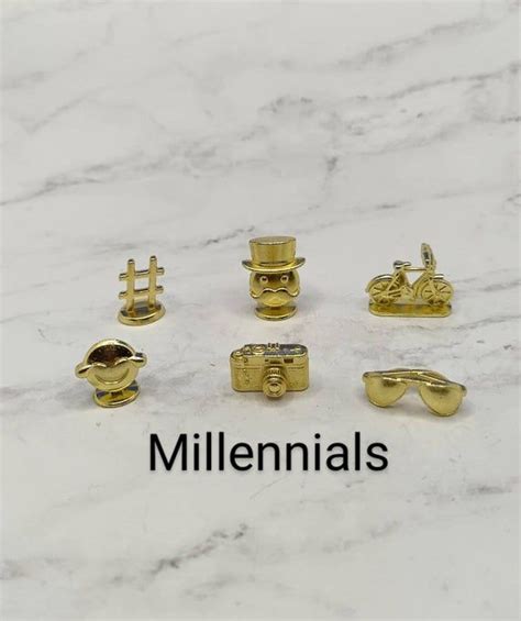 75 Assorted MONOPOLY GAME TOKENS Ms Monopoly Millennials - Etsy ...