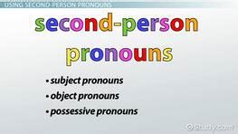 First-Person Pronouns | List & Examples - Lesson | Study.com