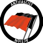 red anti fascist logotype illustration  svg