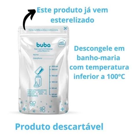 Sacos Para Armazenar Leite Materno Unidades Buba Recipiente