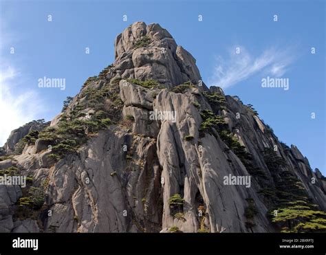 Huangshan Mountain In Anhui Province China The Summit Of Lotus Peak