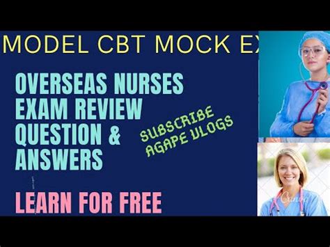 Nmc Cbt Mock Test Model Exam Test Part Mcq Nursing Overseas