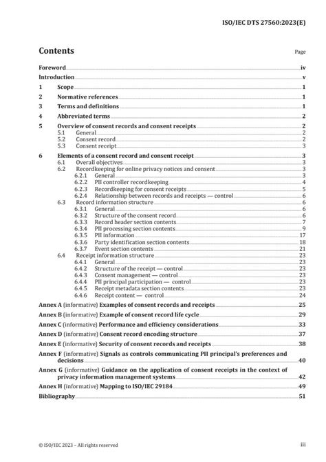 Iso Iec Ts 27560 2023 Privacy Technologies — Consent Record