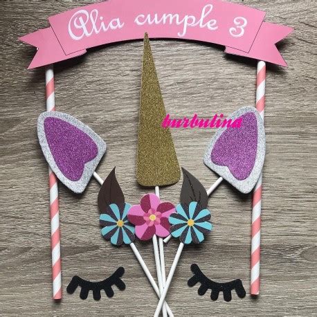 Cake Topper Unicornio