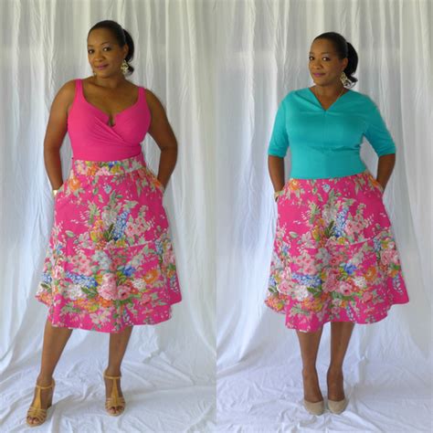 Vogue Patterns Misses Crop Top And Flared Yoke Skirt 1486 Pattern Review By Foxmollie