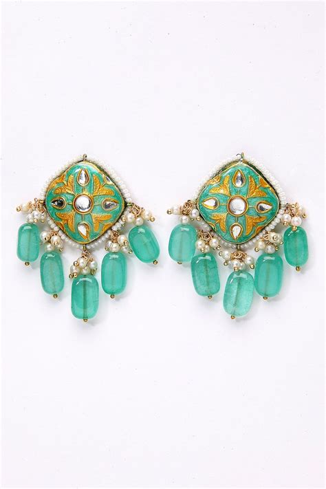 Buy Dugran By Dugristyle Bead Drop Earrings Online Aza Fashions