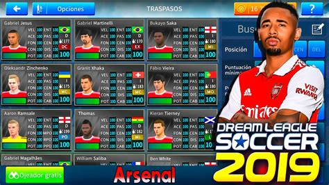 Plantilla Del Arsenal Para El Dls 2022 2023 Dream League Soccer 19