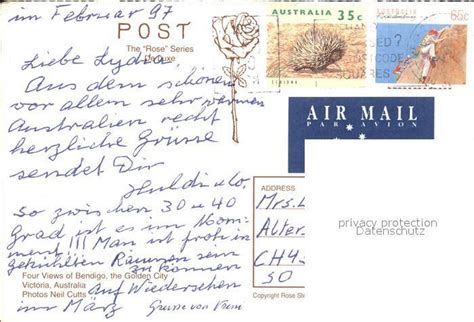 Postkarte Carte Postale Bendigo Alexandra Fountain Charing Cross ...