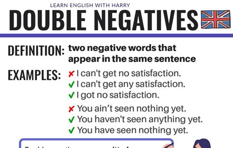 Examples Of Double Negatives