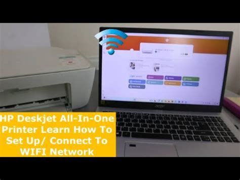 HP Deskjet All In One Printer Learn How To Set Up Connect To WIFI