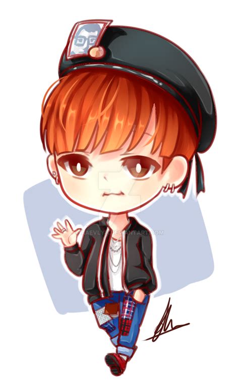 BTS Suga chibi by xaevlyn on DeviantArt