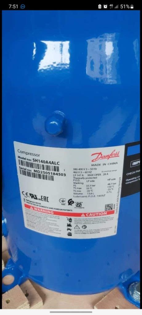 Danfoss Scroll Compressor Capacity 10 Ton R410a Cool N Fresh