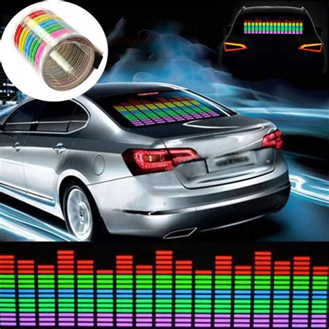 Автомобильный Стайлинг 45x11 см, автомобильная наклейка, музыкальный ...