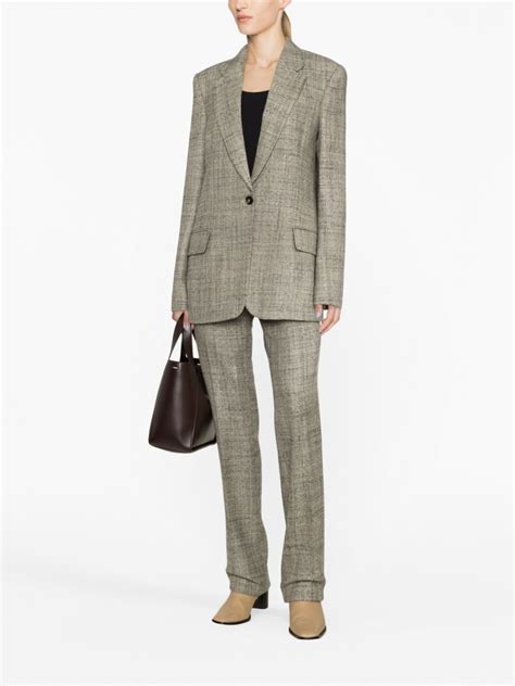 Stella Mccartney Single Breasted Wool Blazer Farfetch