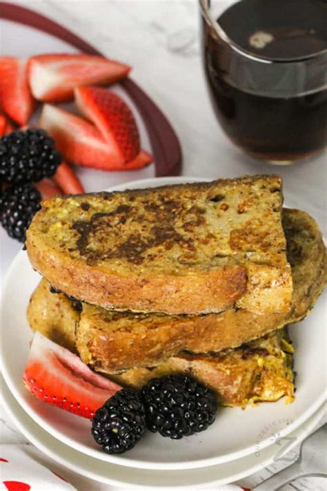 Sourdough French Toast Quick Hour Breakfast Our Zesty Life