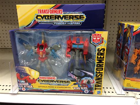 Transformers Cyberverse Power Of The Spark Optimus Vs Starscream 2-pack ...