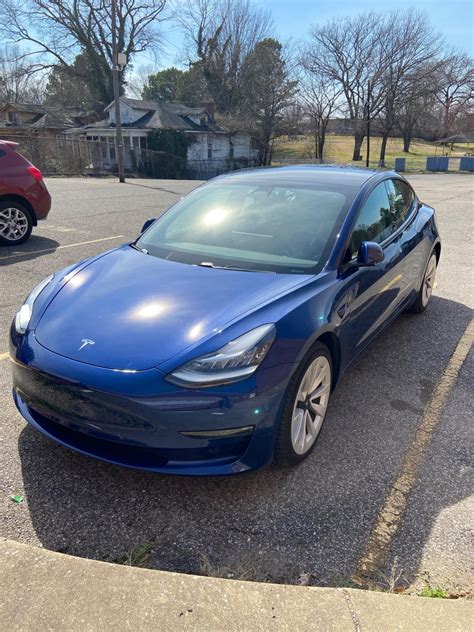 2021 Model 3 Long Range Awd Deep Blue Metallic 15968 Sell