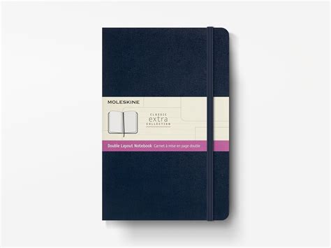 Moleskine Classic Notebook Extra Large Plain Sapphire Blue Outlet