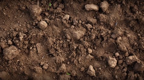 Examining The Texture Of Soil Background Ground Texture Dry Soil