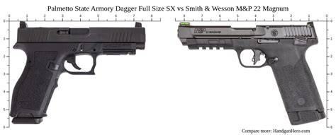 Palmetto State Armory Dagger Full Size Sx Vs Smith And Wesson Mandp 22