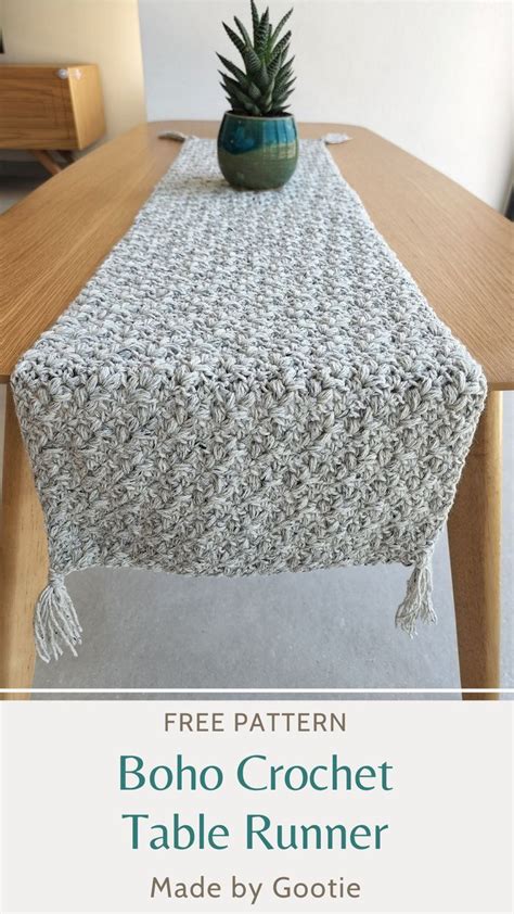 Boho Crochet Table Runner Pattern Free Artofit