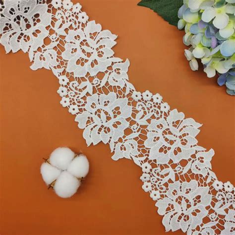 White Floral Lace Border