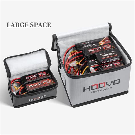 Buy HOOVO Lipo Bag Fireproof Explosionproof Lipo Battery Safe Bag LiPo ...