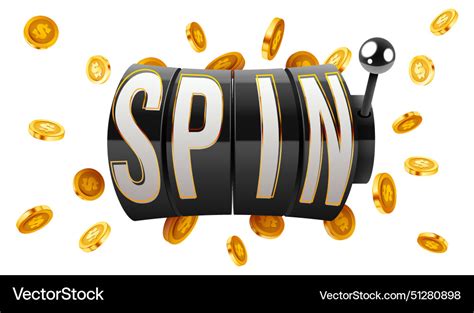 Black slot machine wins the jackpot spin casino Vector Image