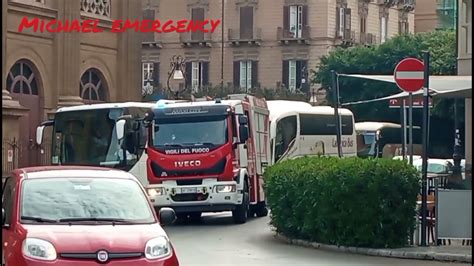 Vigili Del Fuoco Palermo Uscita Aps Maxi City Nbcr In Sirena Saf