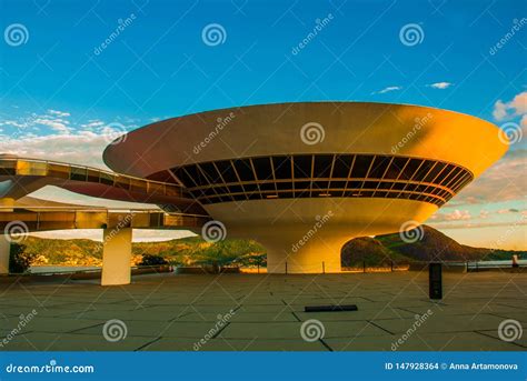 Cidade De Niteroi Estado De Rio De Janeiro Brasil Mac Niteroi Museu