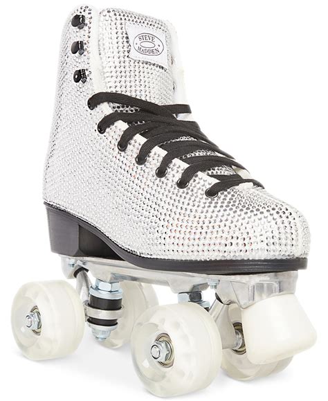 Steve Madden Sk8r Roller Skates In Clear Rhinestone Modesens