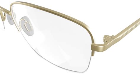 Comfit Mens Glasses Milton Gold Rectangle Metal Stainless Steel