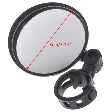 Bicycle Adjustable Rearview Mirrors Wide Angle Convex Mirror Silicone